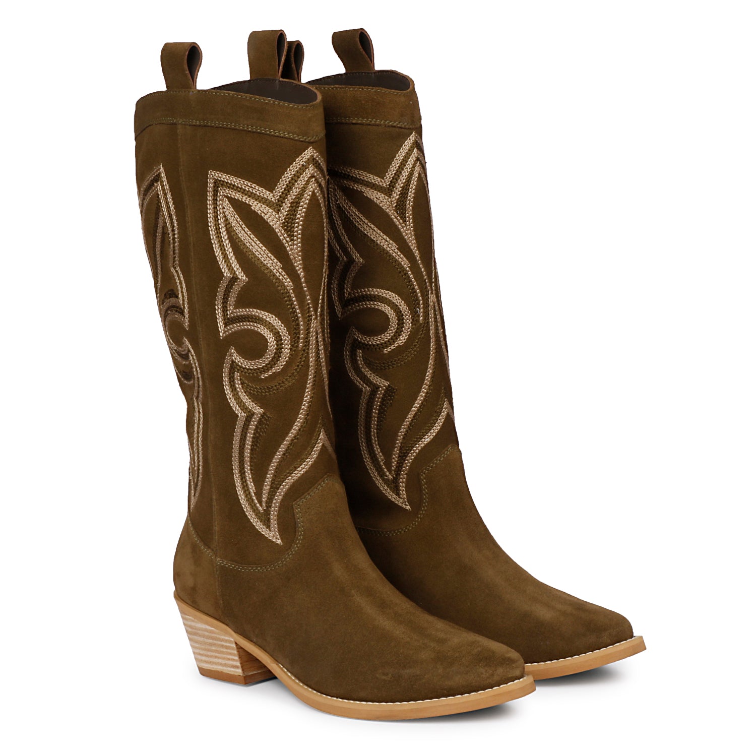 Women’s Brown Martina Boots - Khaki 6 Uk Saint G