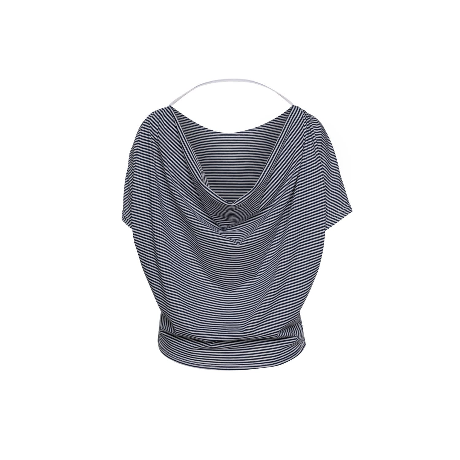 navy batwing top