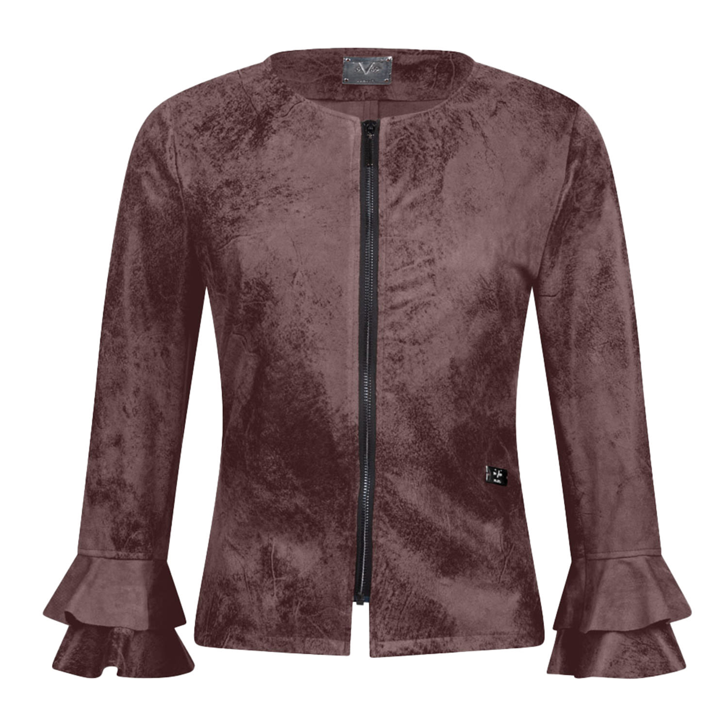 19v69 Italia By Versace 19.69 Abbigliamento Sportivo Srl Women's Jacket Udine- Dark Brown In Brown
