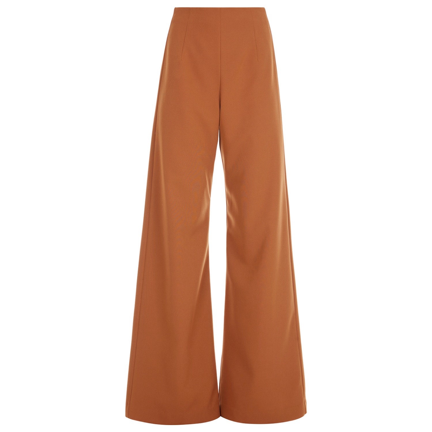 Brown Stretch  Wide Leg Pant | Small | Cavanagh Baker