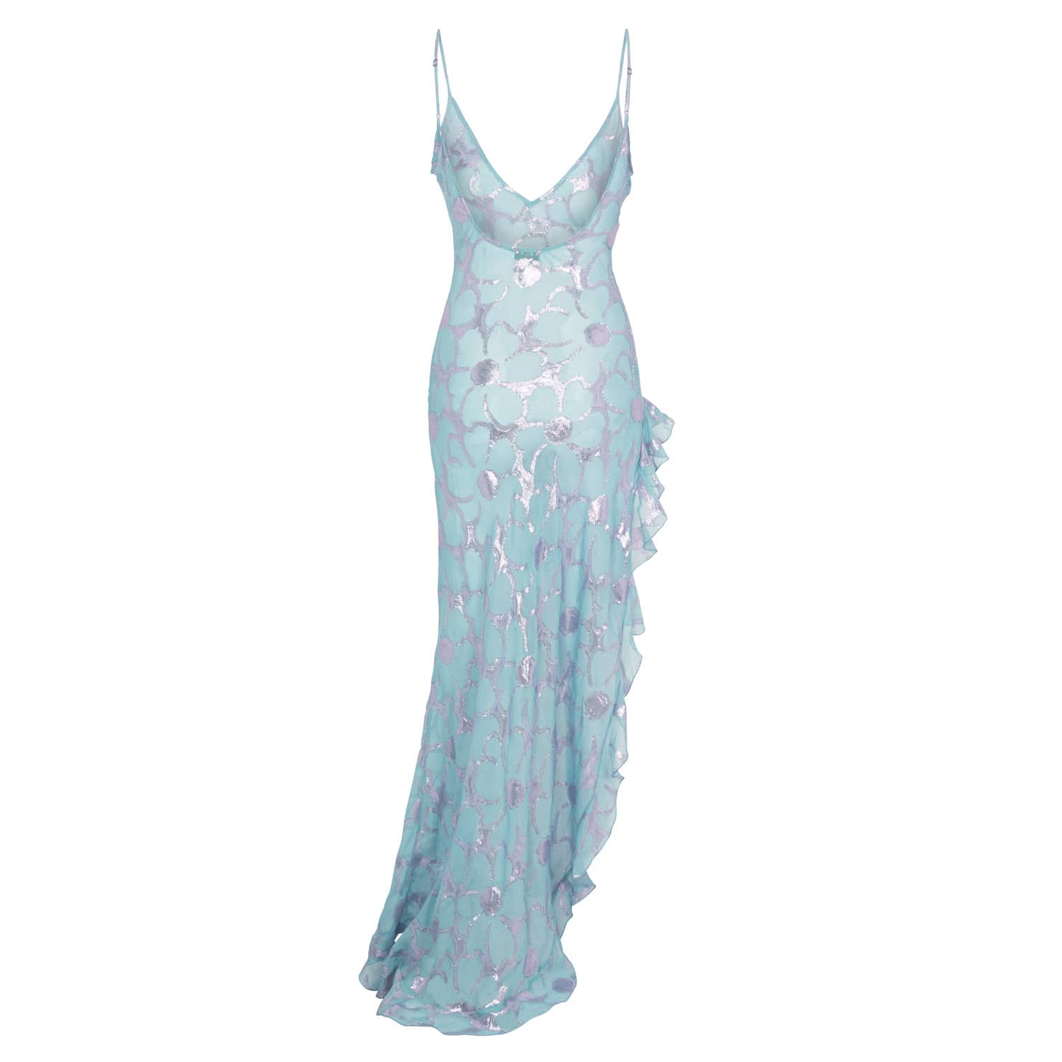 aqua sleeveless ruffled maxi dress AQUA Sleeveless Ruffled Maxi Dress - Exclusive