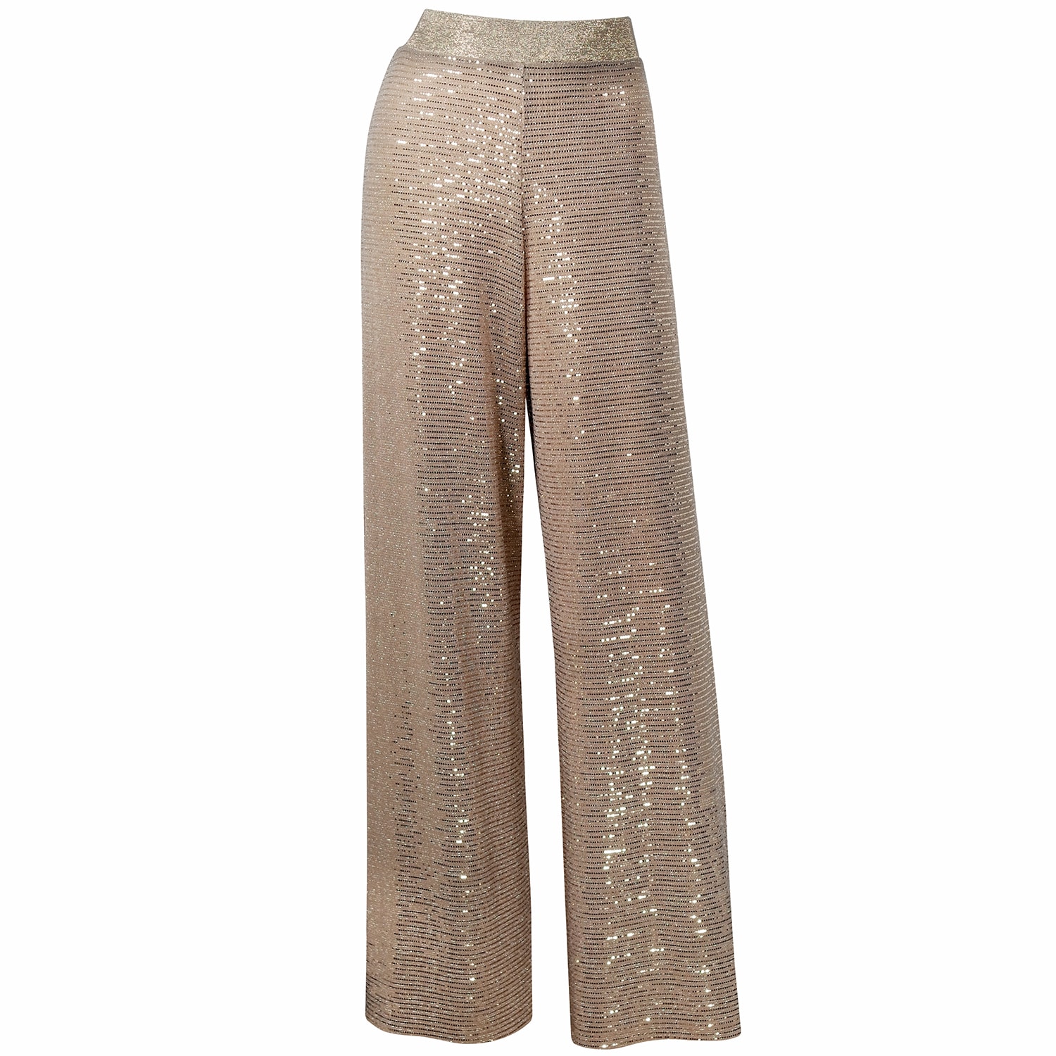 Women’s Last Straw Gold Sequin Trousers Medium Me & Thee