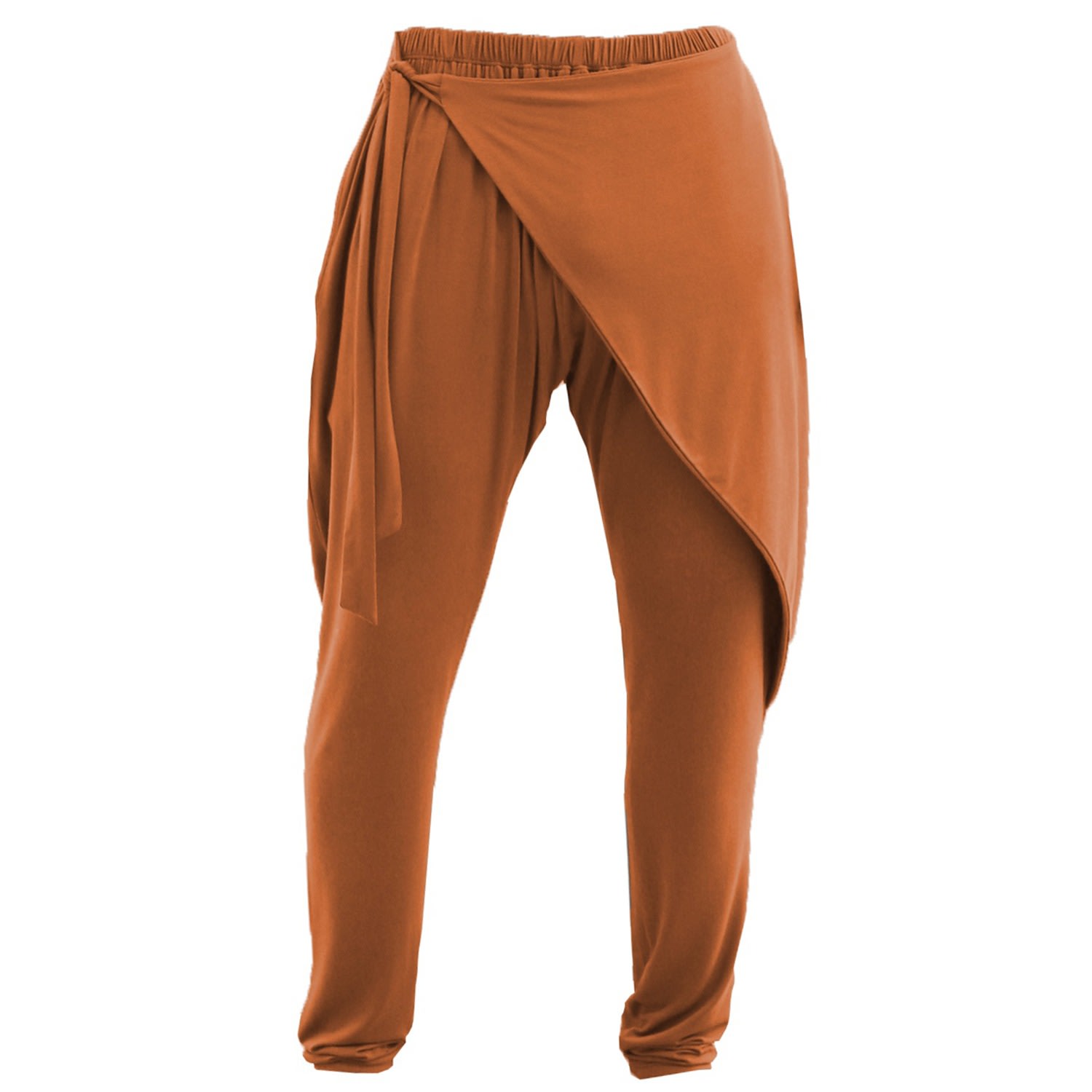 Carlton Jones Men's Yellow / Orange Bamboo Wrap Pant Homme - Yellow & Orange In Yellow/orange