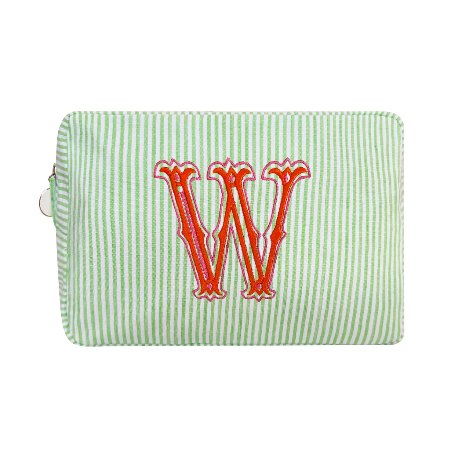 Lilly Loves Green W Alphabet Cosmetic Bag In Green