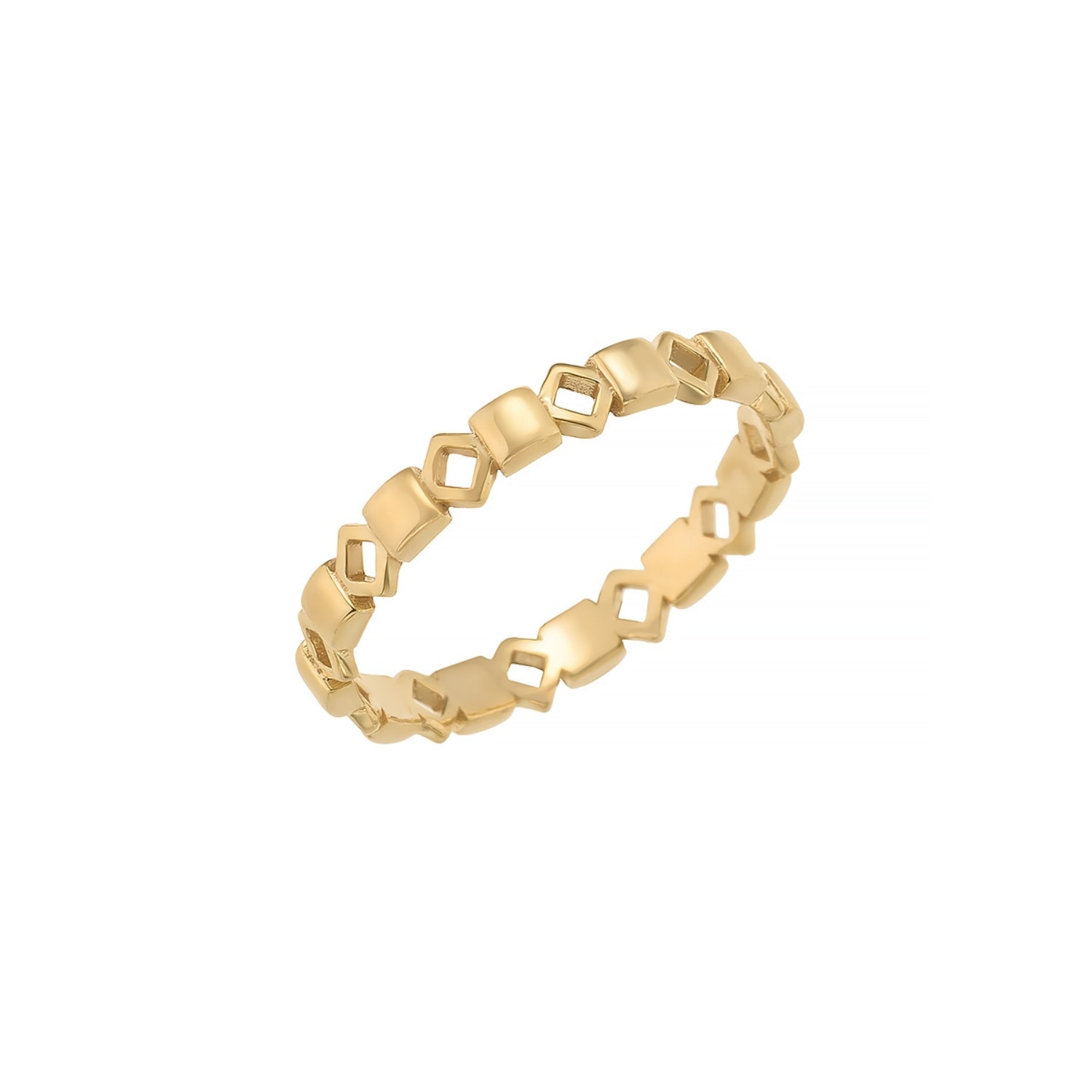 X Studio Women's Silhouette Ring Thin Band - Gold In Gold