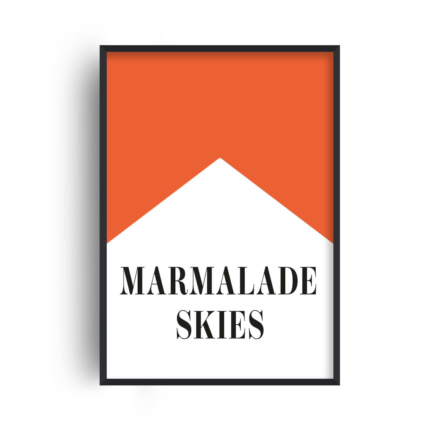Fanclub Orange Marmalade Skies Retro Music Giclée Art Print In Orange
