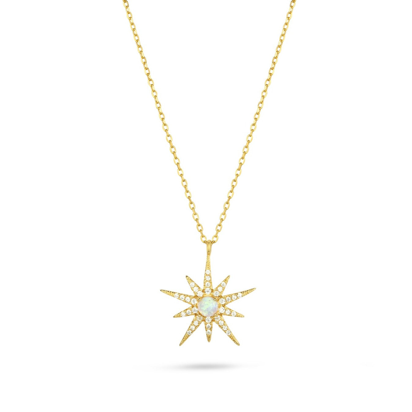 Gold Trip Women's North Star Necklace In Gold In Gold