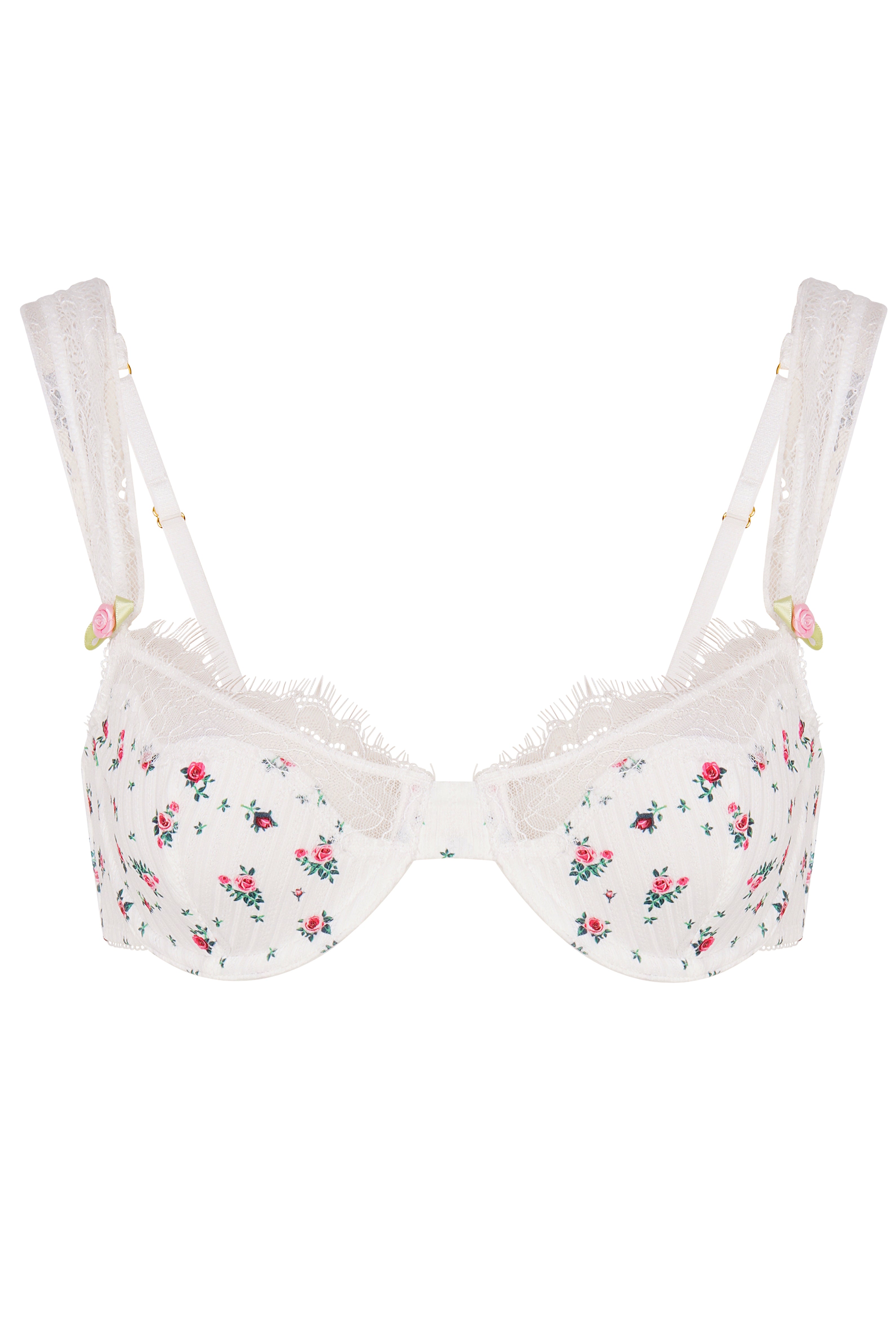 Wild Lovers London Women's White Hailey Bra - Floral In White