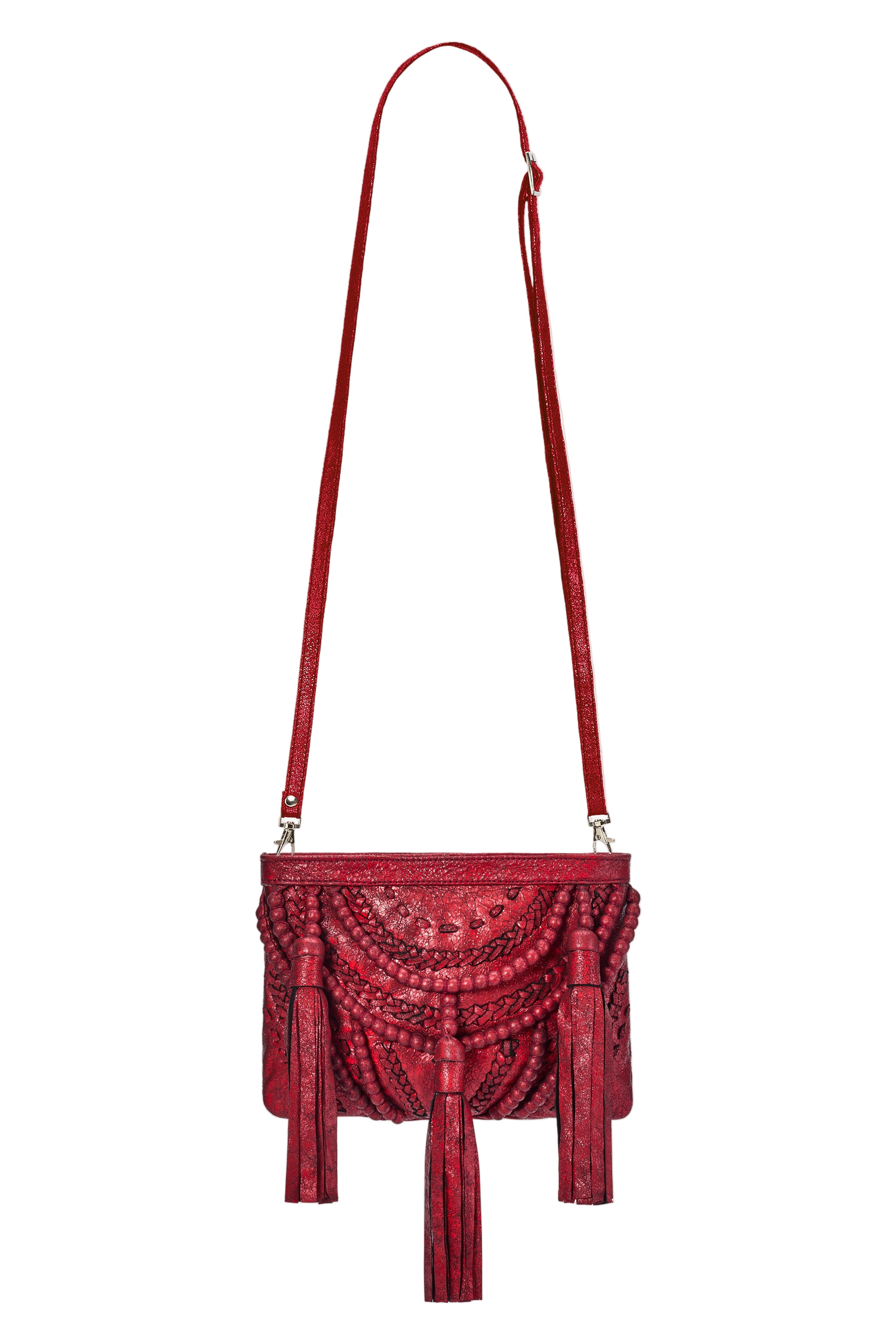 Jodi Lee Women's Kelsey Clutch Metallic Red In Red