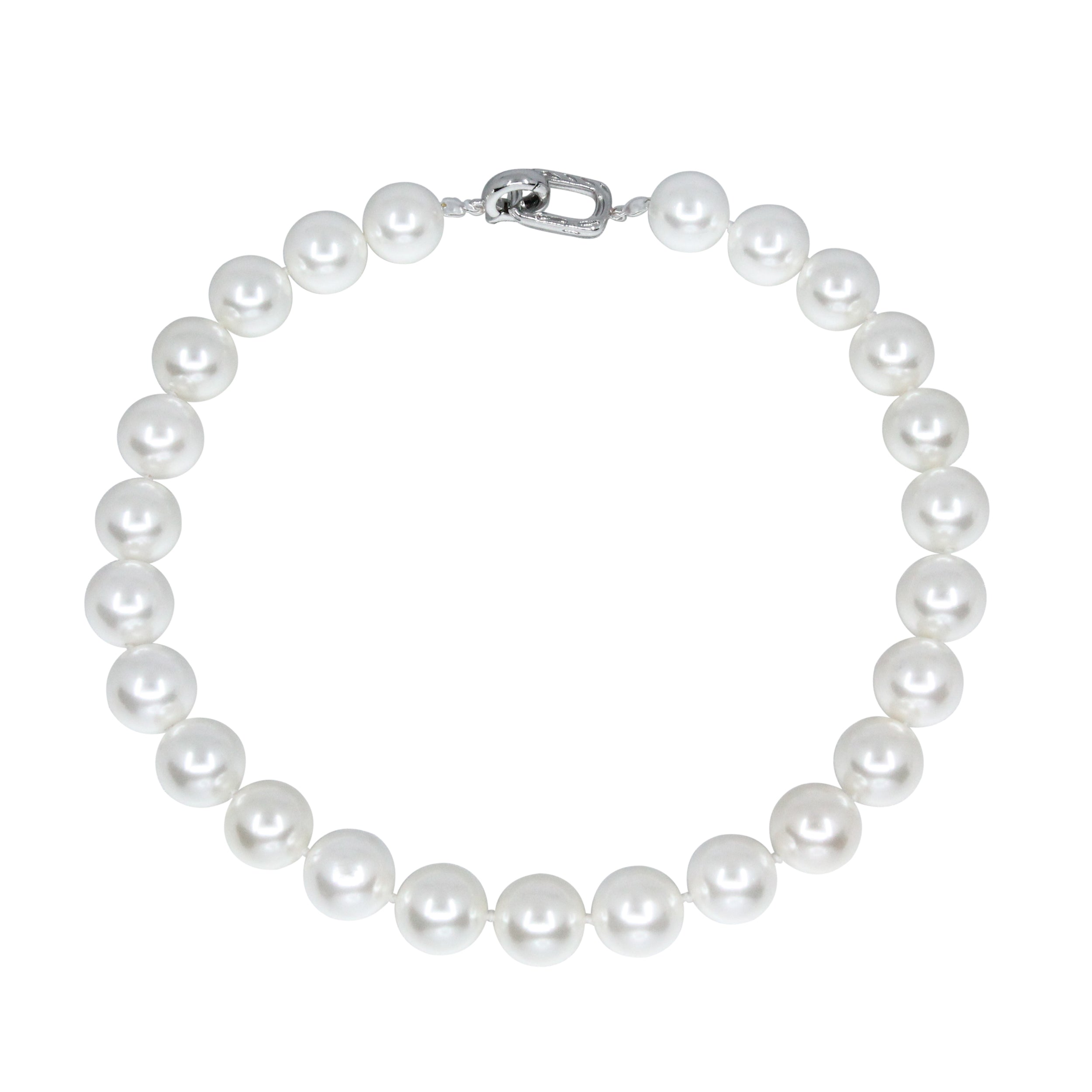 Ninemoo Women's White Royal Pearl Splendor Necklace