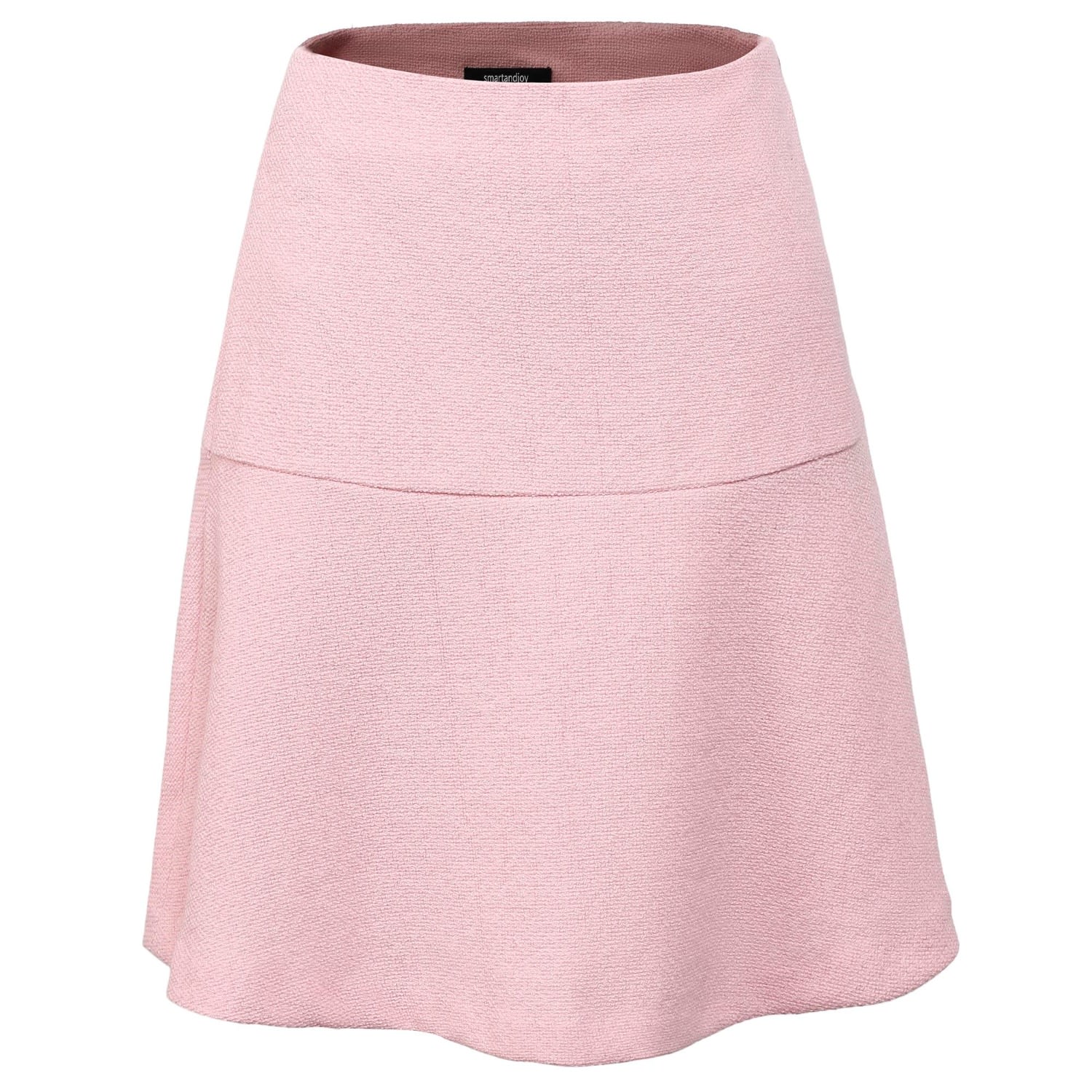 Smart And Joy Women's Pink / Purple Flounce Panel Skirt - Pink In Pink/purple