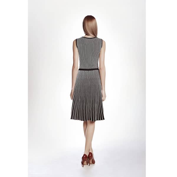 Rumour London Sienna Striped Fit-and-flare Dress In Fit-and-flare