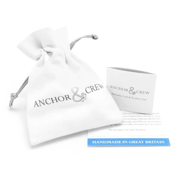 Anchor & Crew Lane Hexagonal Mini Geometric Silver Necklace Pendant In Silver