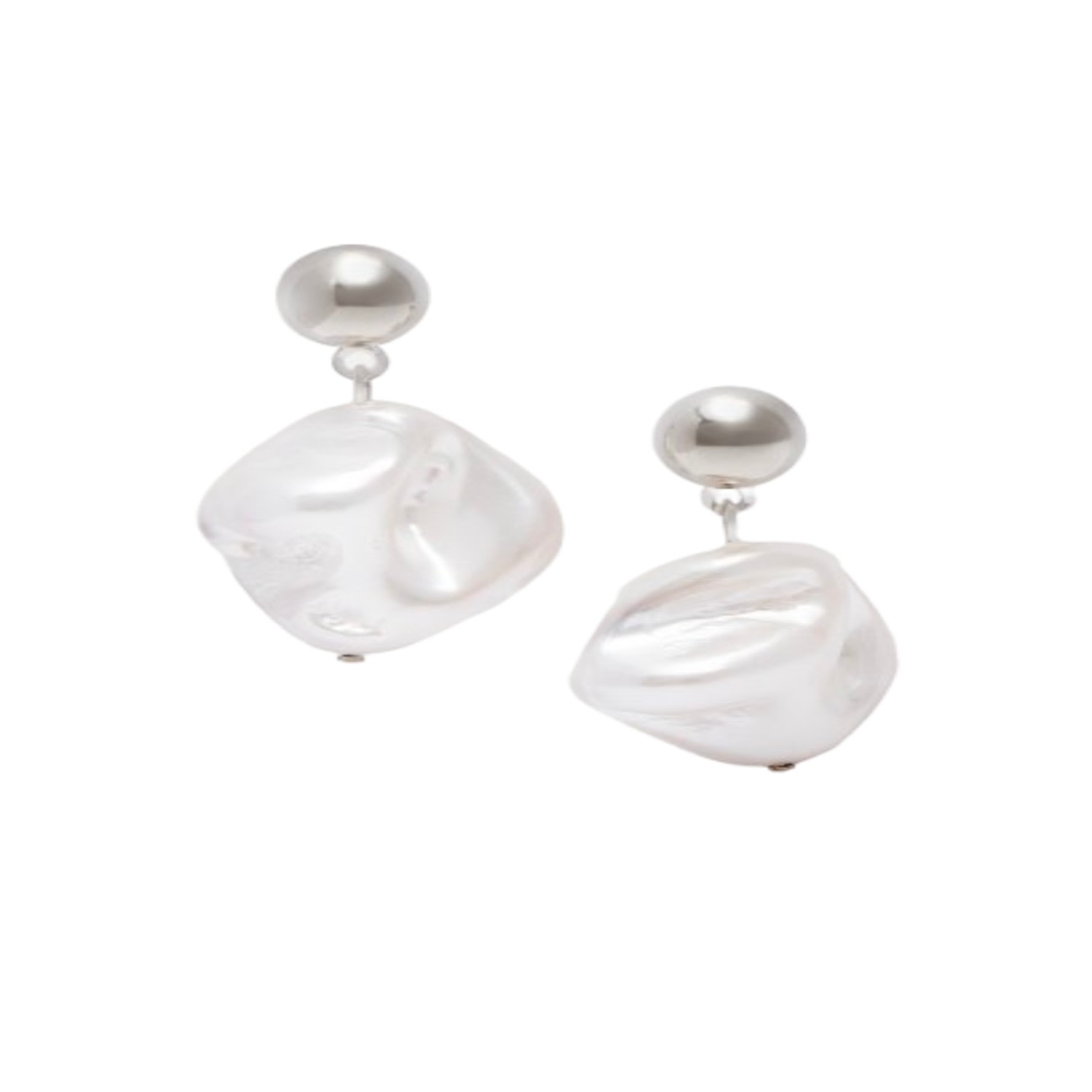 Saachi Women's White Seashell Pearl Dangle Earrings