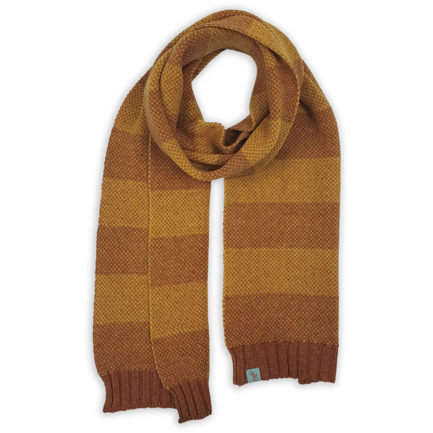 Otto & Spike Women's Yellow Scarves - Birdy - Gazelle Mustard In Brown