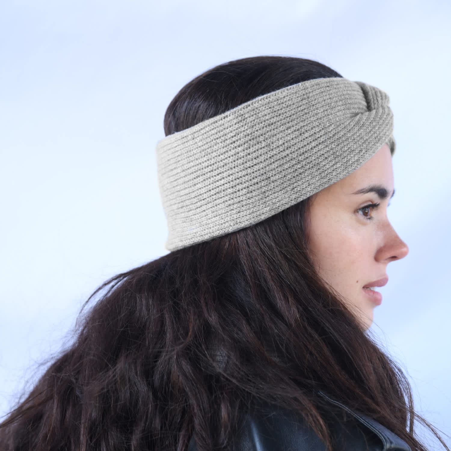 Light Grey Classic Cashmere Headband by ecova