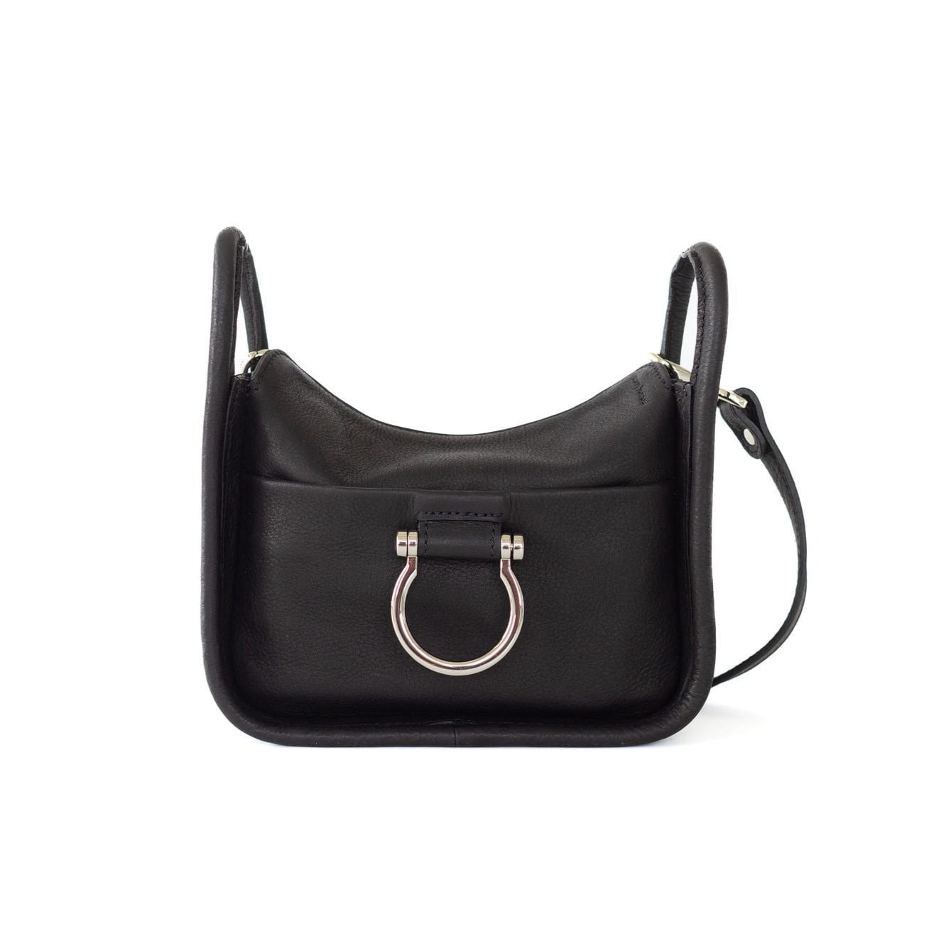 Women’s Black / Silver Frida Mini Shoulder Bag - Black, Silver One Size Sapahn