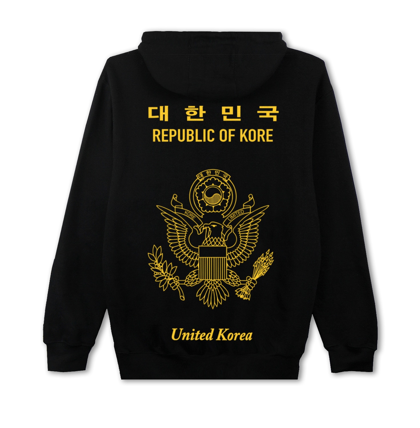 Korelimited Kr-am Passport Hoodie In Black In Black