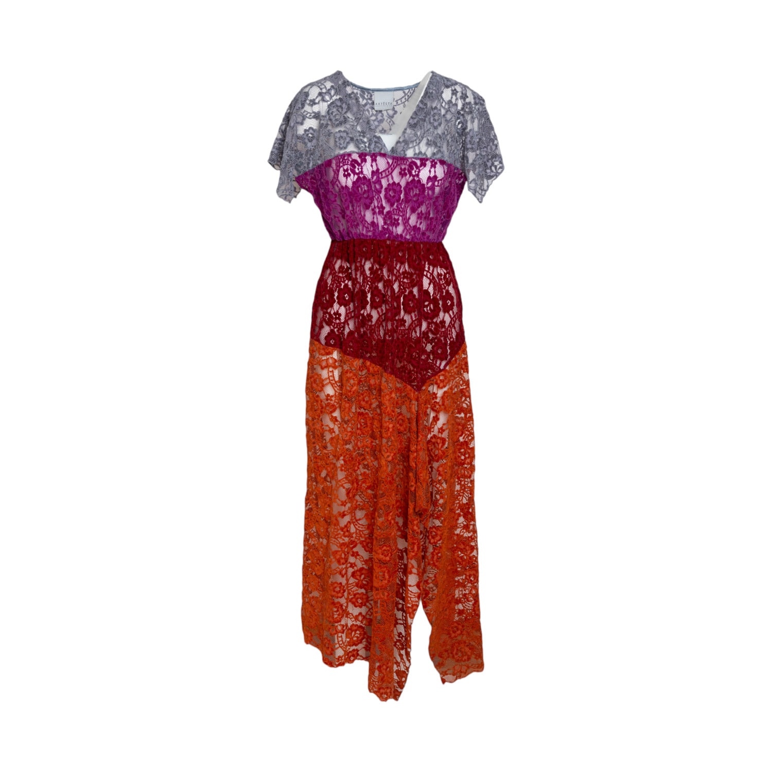 Artista Women's Pink / Purple / Yellow Flirt Maxi Dress In Yellow/orange/pink