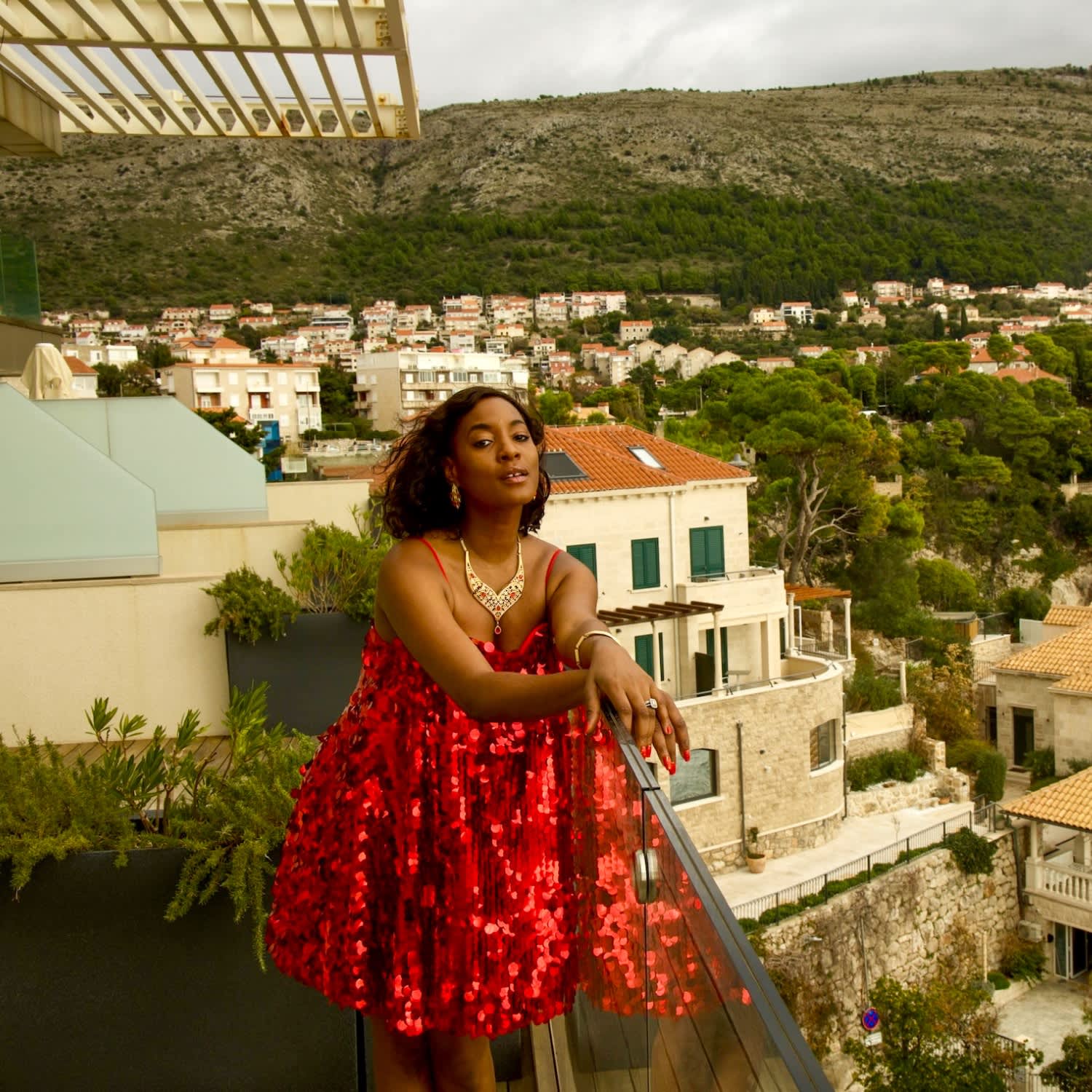 Red Sequin Mini Party Dress | NALÈ | Wolf & Badger Red Sequin Mini Party Dress | NALÈ | Wolf & Badger