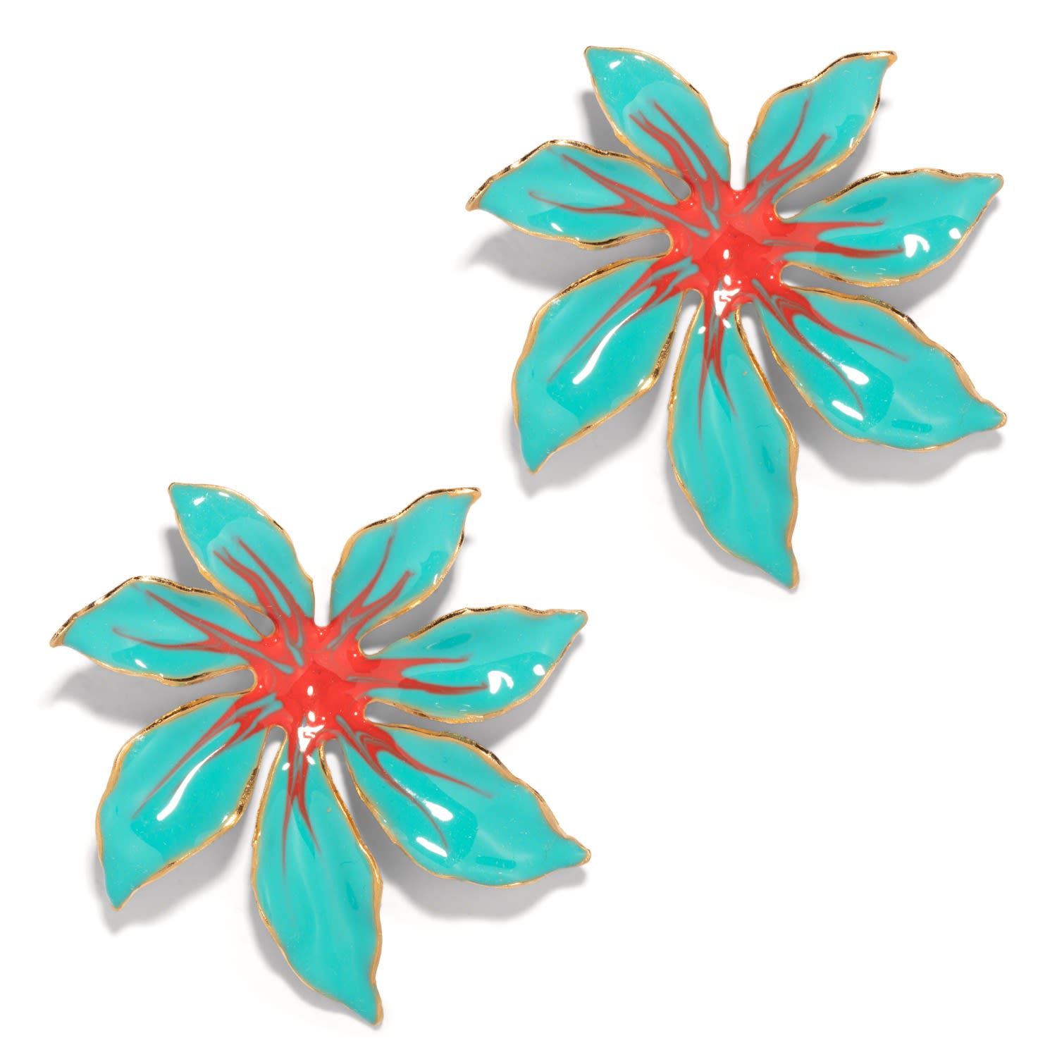 The Pink Reef Women's Green  Tropic Earring In Turquoise