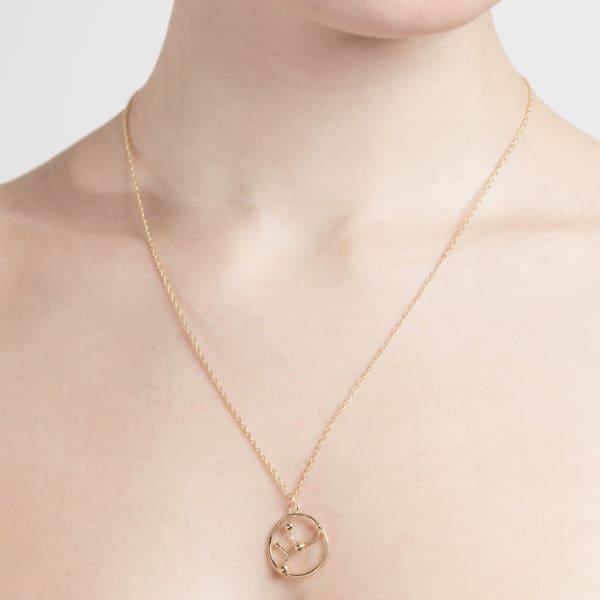 Yasmin Everley Jewellery Aries Astrology Necklace In 9ct Gold