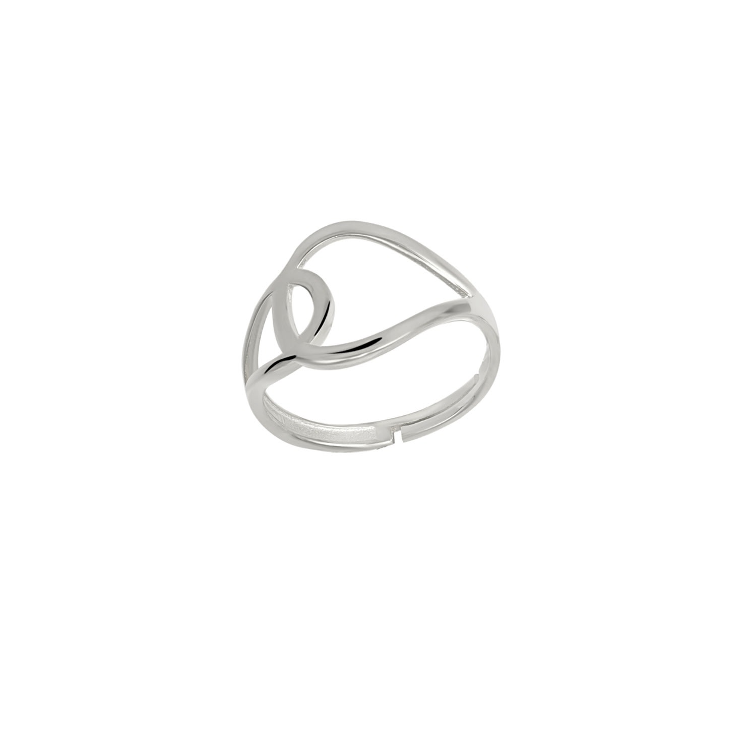 Spero London Women's Intercepting Circles Sterling Silver Statement Signature Ring - Silver In Silver