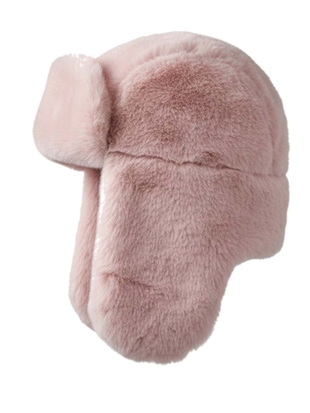 Women's Billie Faux Fur Trapper Hat - Nude Pink | 57Cm | Nooki Design