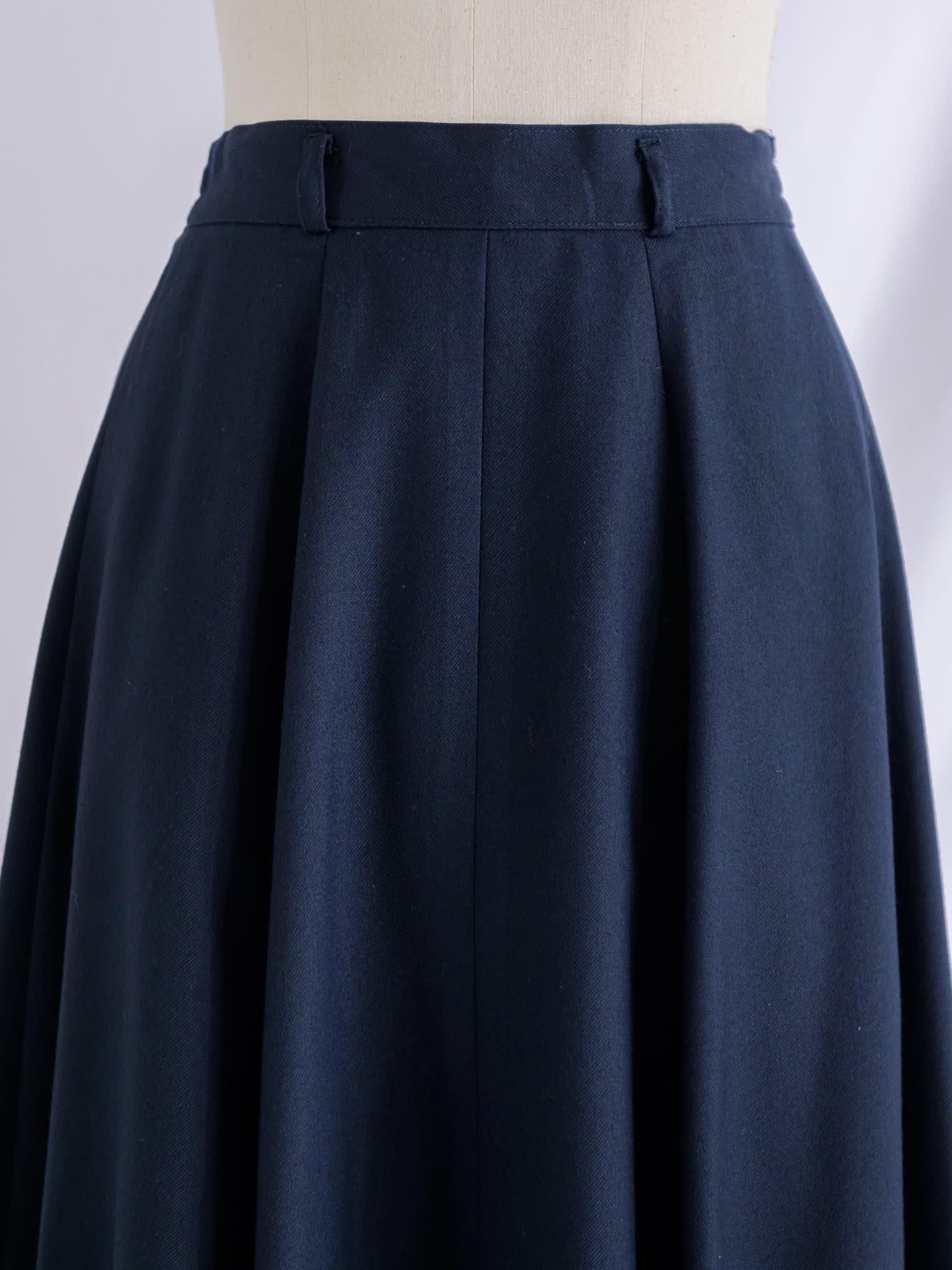 Navy cotton maxi skirt top