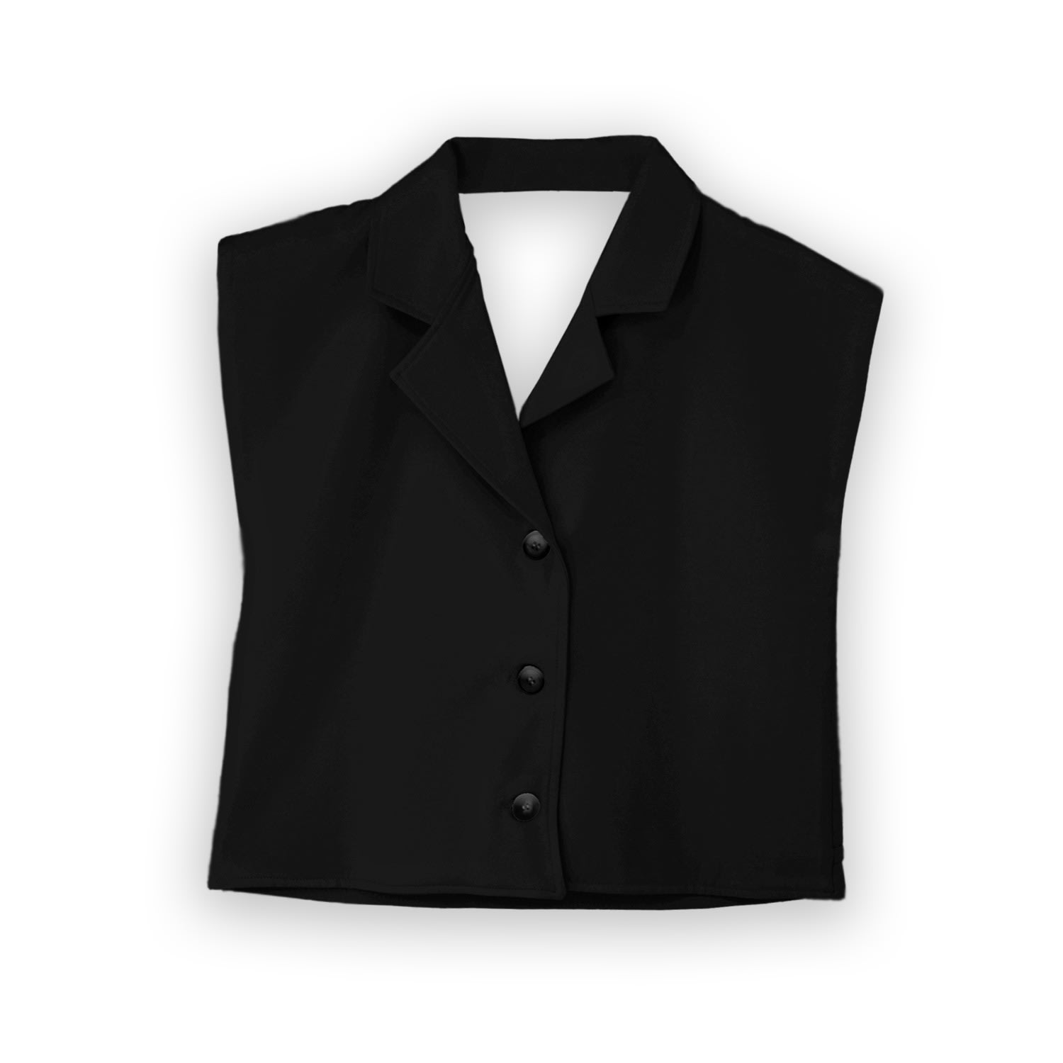 Michella Women's Capri Vest - Black In Black