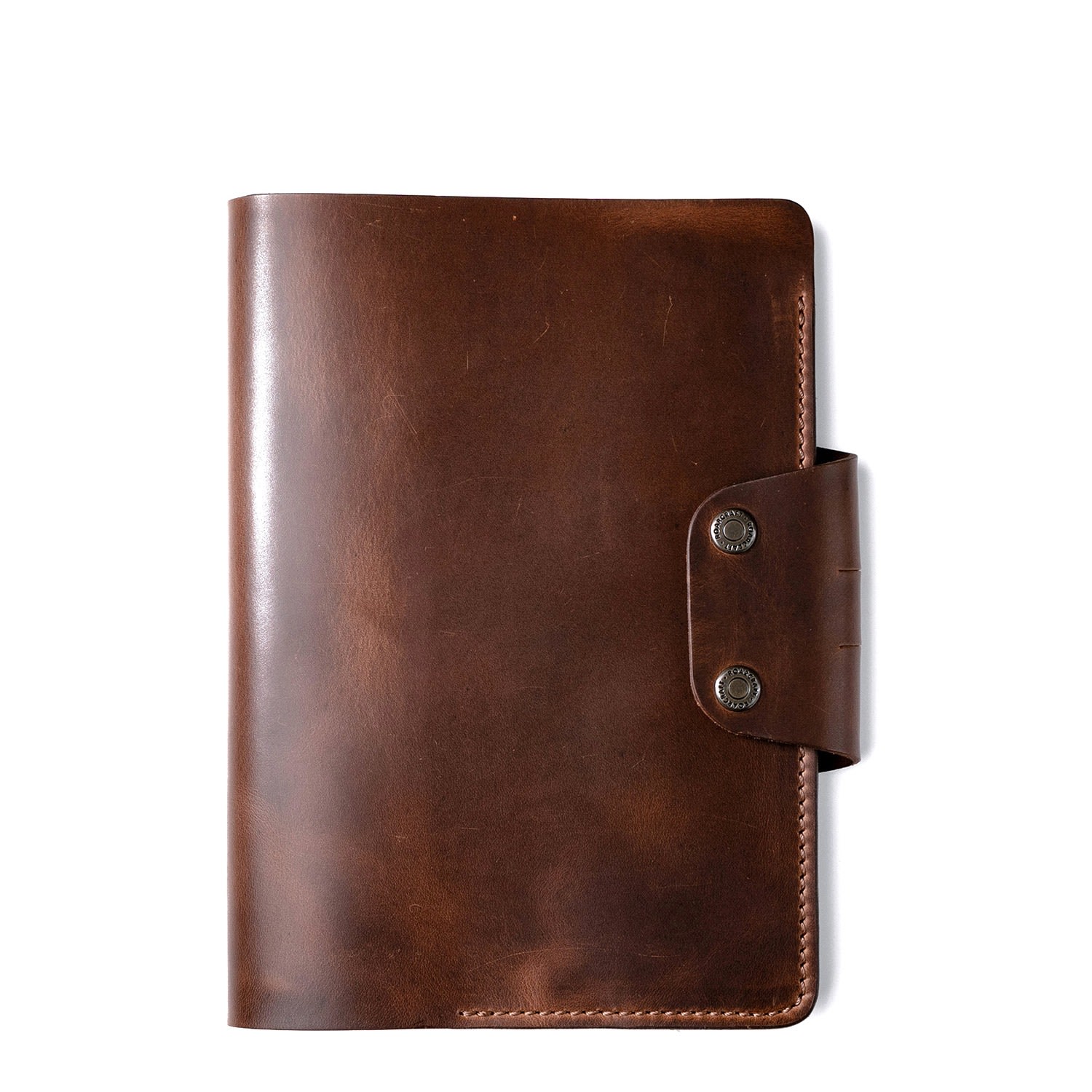 Hemingway A5 Notebook Organiser Leather Case - Brown One Size Roarcraft