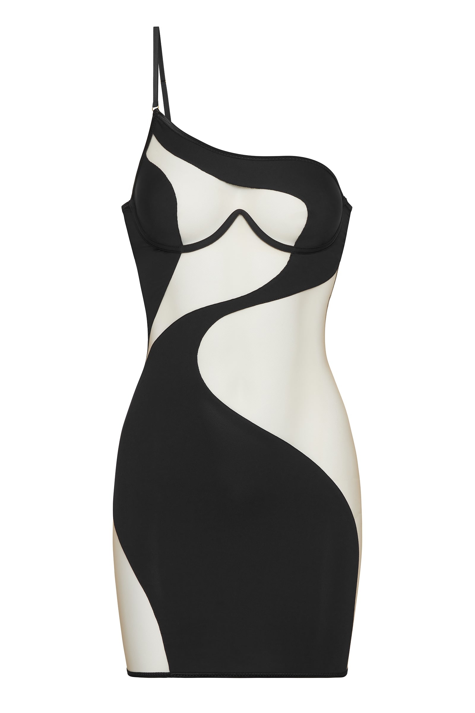 God Save Queens Women's Black Carmen Dress Nude In Black
