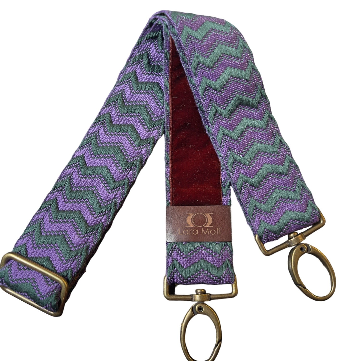 Women’s Green / Pink / Purple Purple And Green Shoulder Strap Lara Moti