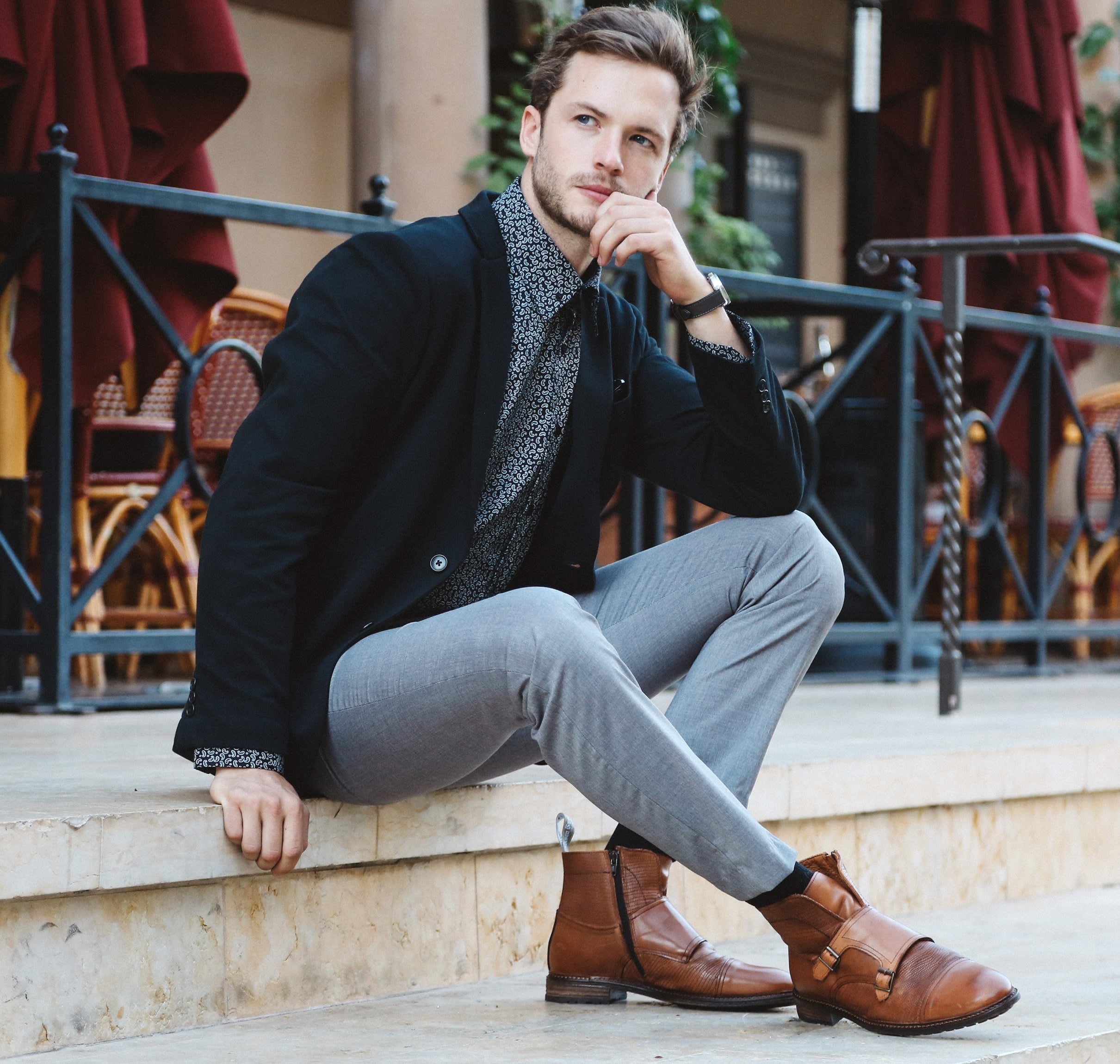 Double buckle boots clearance mens