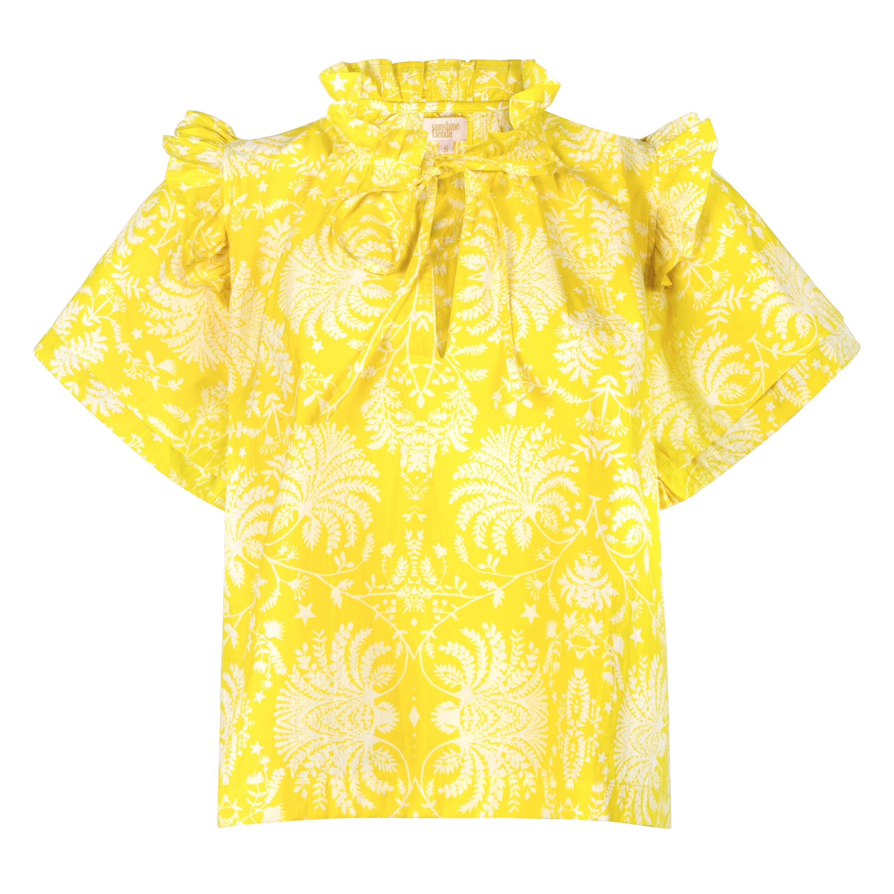 Sunshine Tienda Women's Yellow Citron Gilded Palm Gemma Top In Yellow