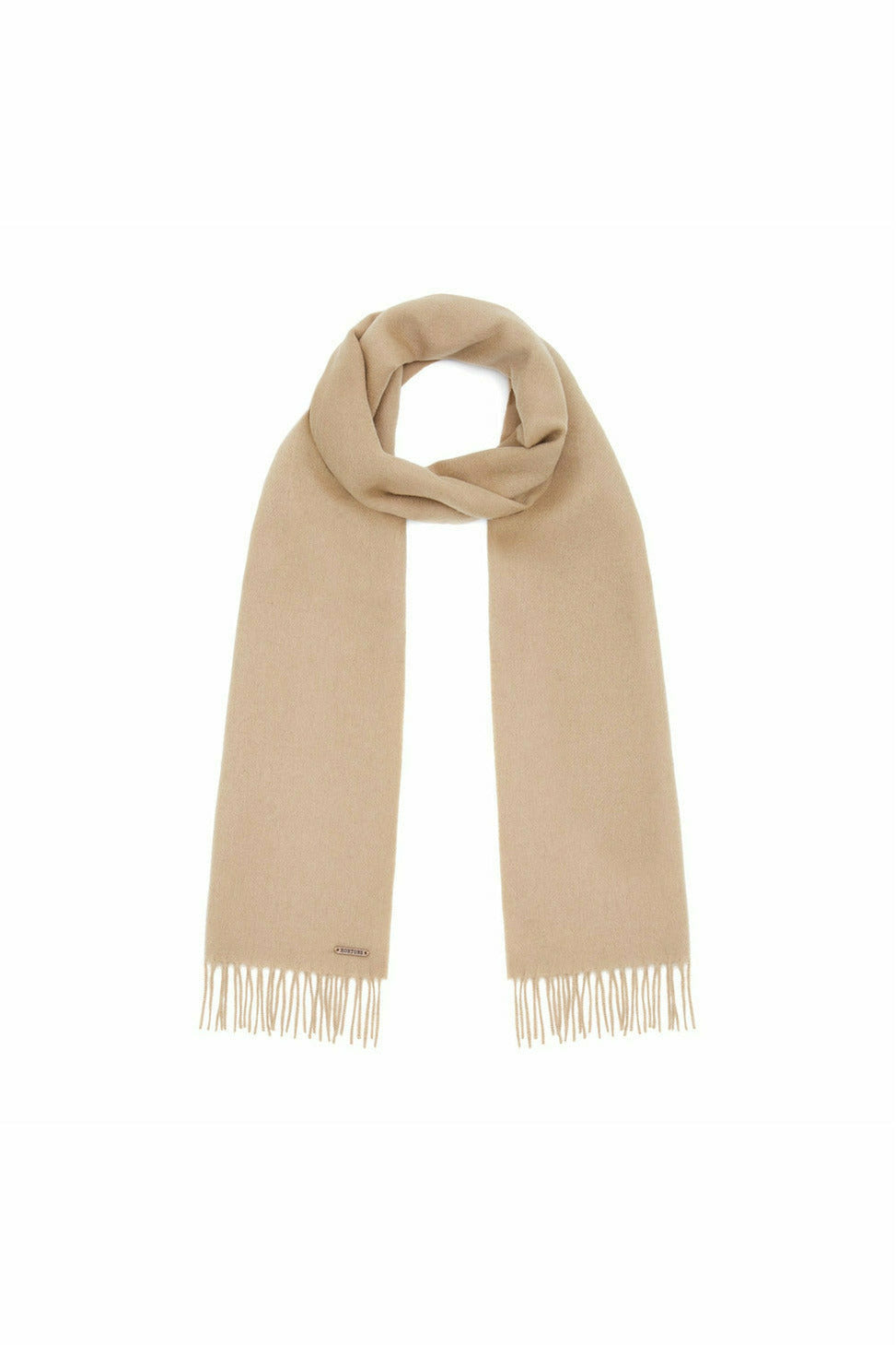 Women’s Neutrals The Lindo Lambswool Scarf Camel One Size Hortons England