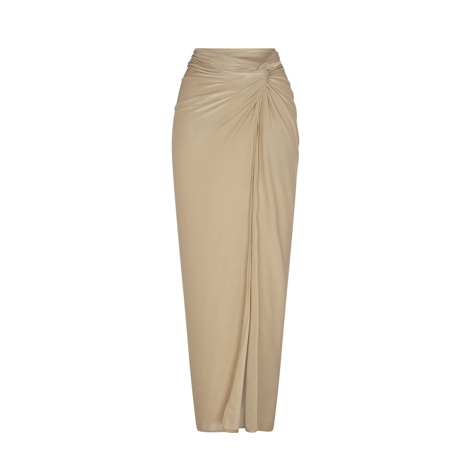 Women’s Gold Doree Long Skirt Small Aguaclara