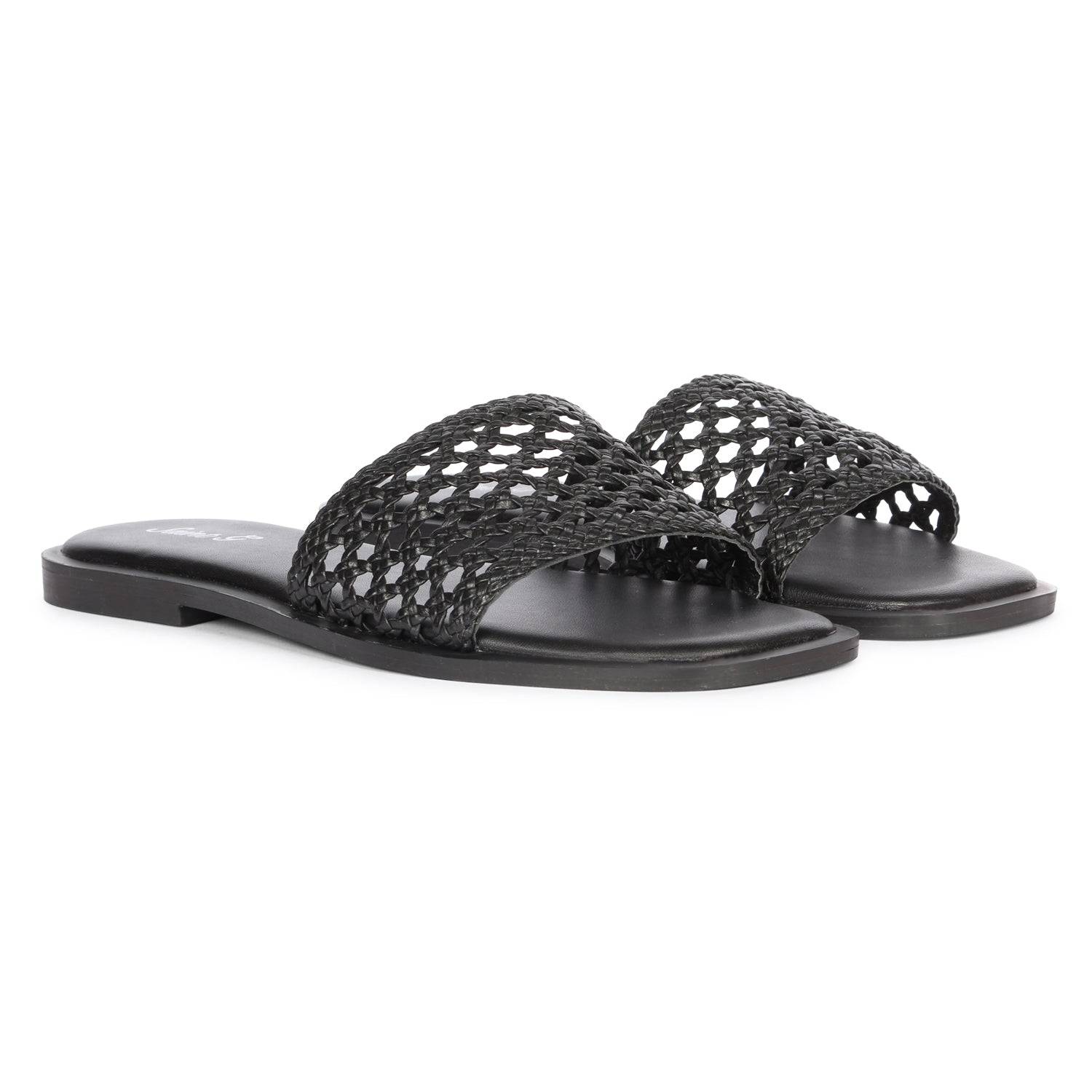 Saint G Women's Jade - Flats - Black In Black