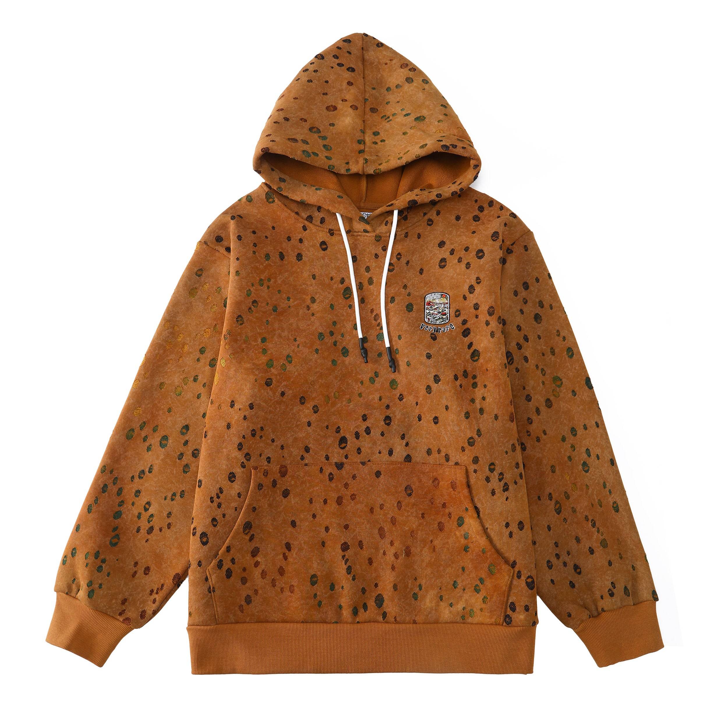 Veryrare Men's Brown Scorched Sun Skeletons Hoodie In Brown