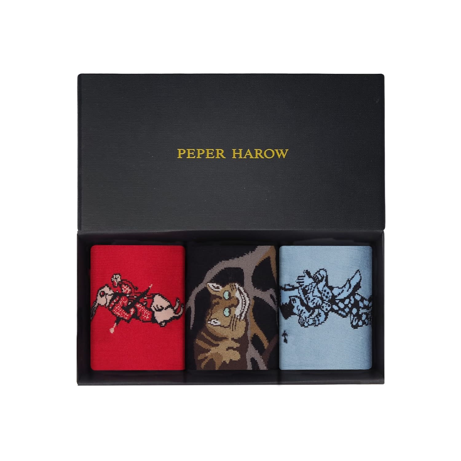 Peper Harow - Made In England Men's Alice's Adventures In Wonderland Men's Socks Gift Box
