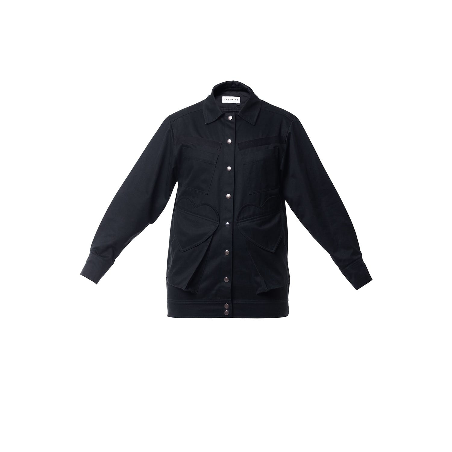 large black denim jacket