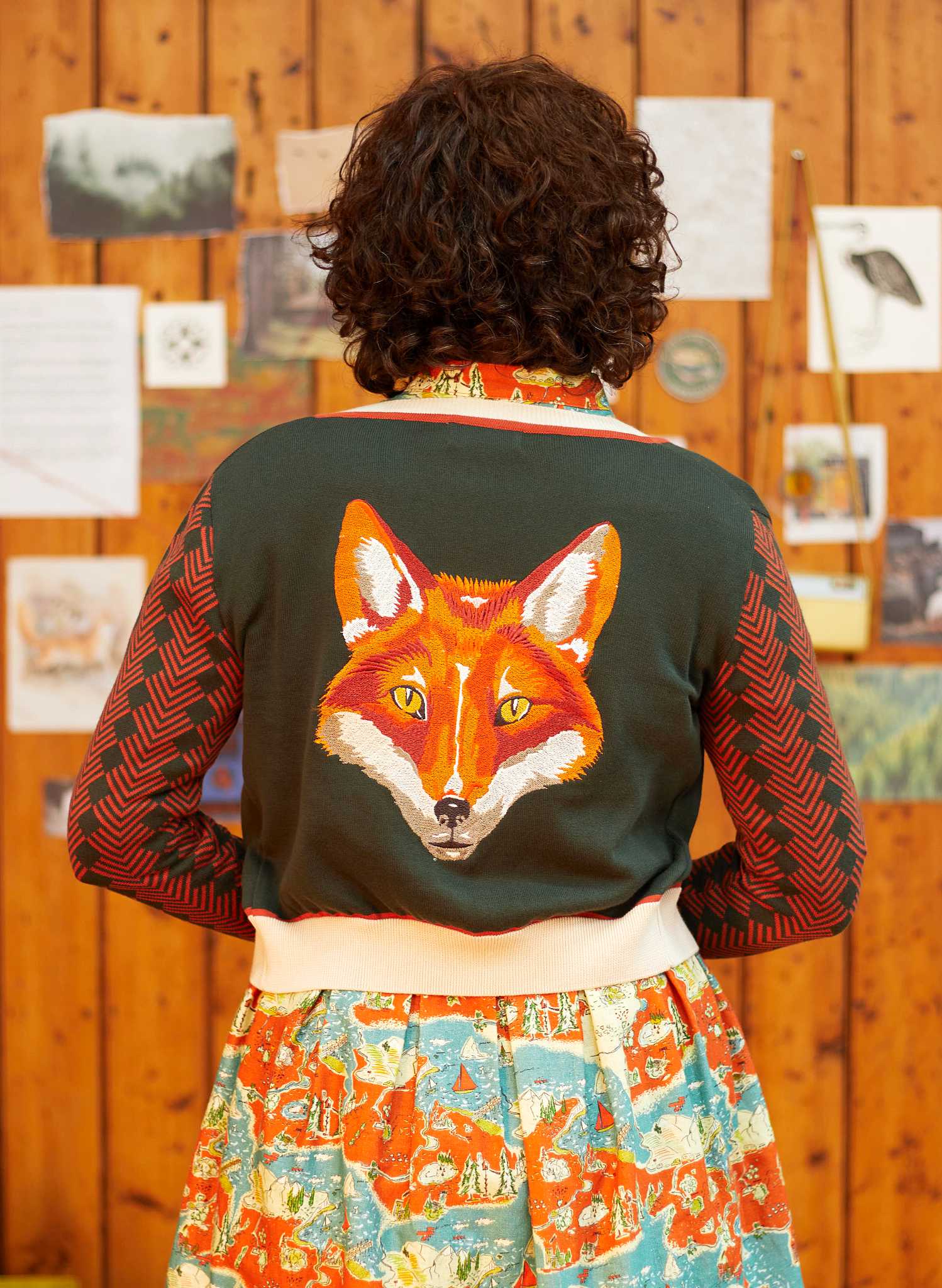 Green fox sweater clearance