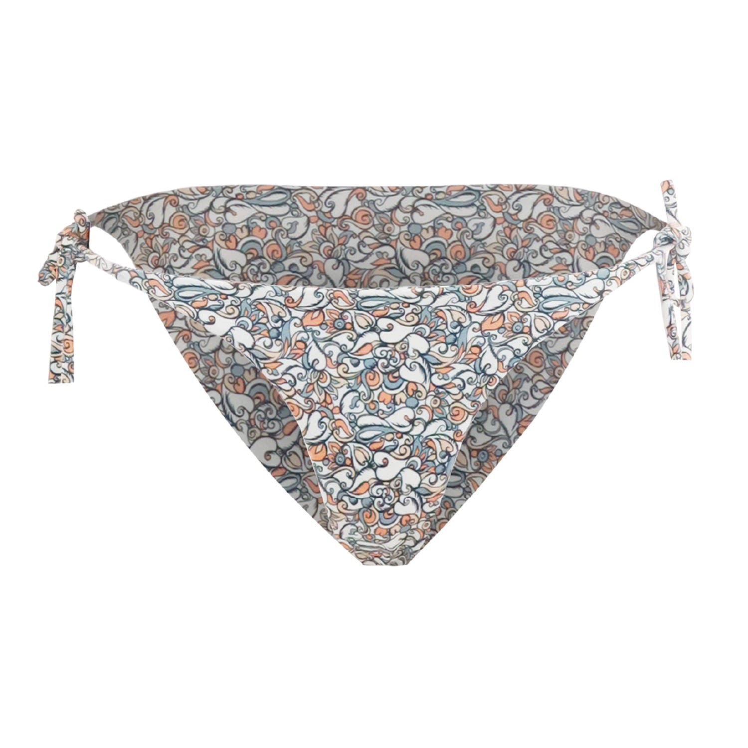 Morrato Bali Women's Blue / White Rhea Bikini Bottom Arabella Honey Peach In Blue/white
