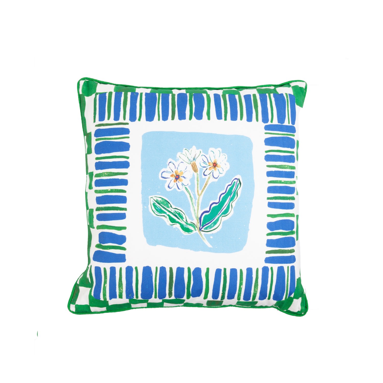 Blue Cushion Cover / "Daisy Flower" One Size Jessica Russell Flint