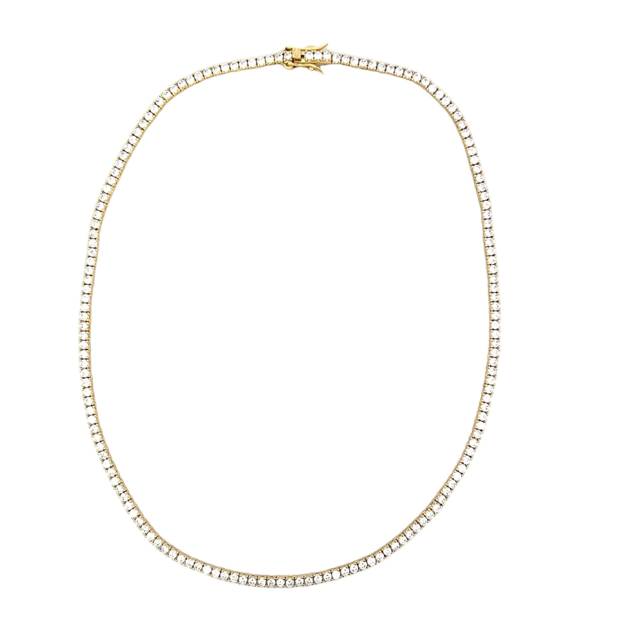 Denise Pacini Women's Cynthia Classic Gold Tennis Necklace