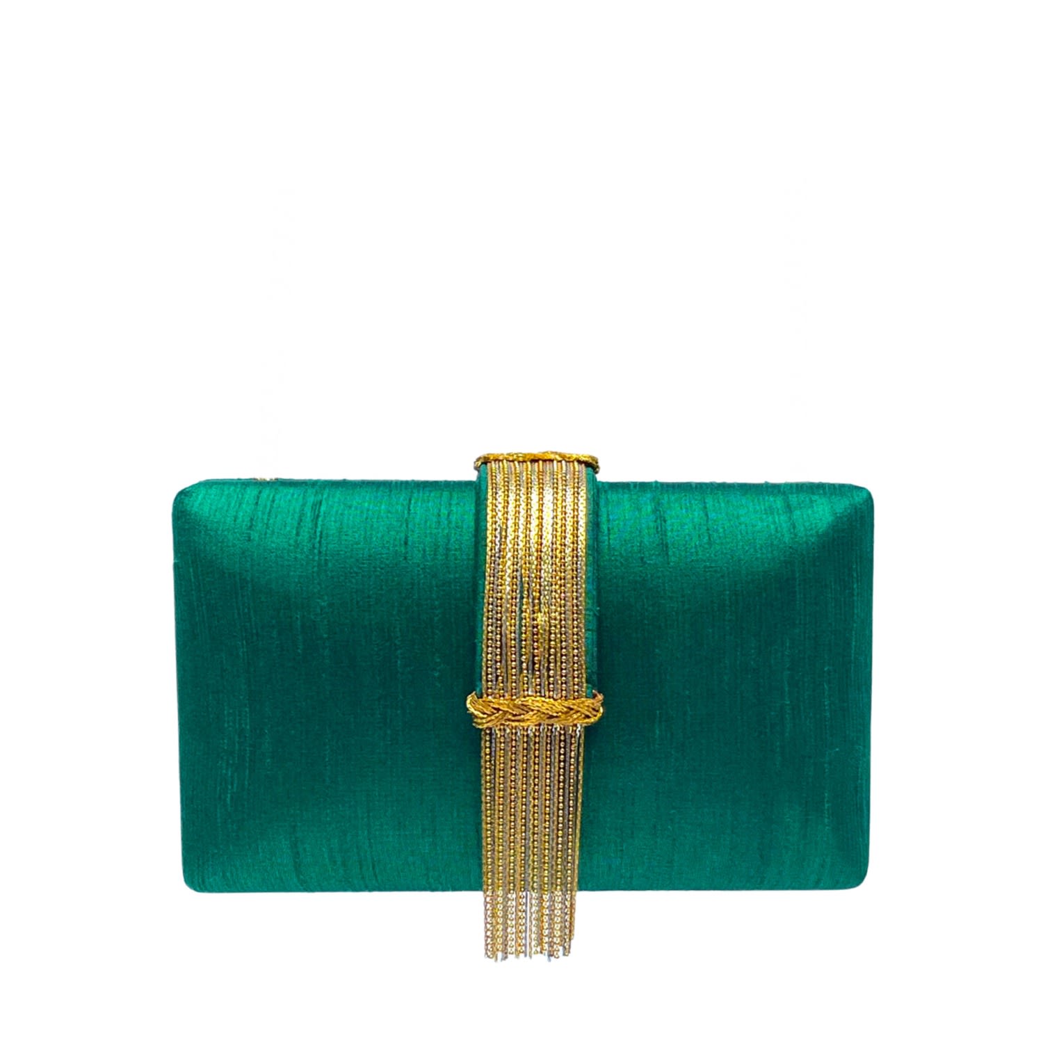 Women’s Green / Gold Emerald Fringe Simitri