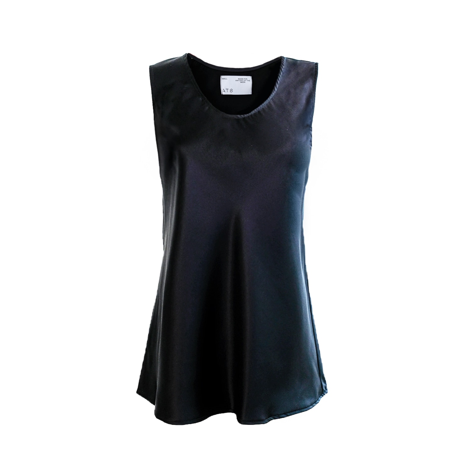 Ats The Label Women's Juliette Black Silk Tank