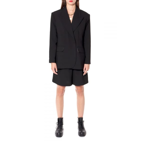 Aggi By Halewski Ramona Neutral Black Blazer In Black