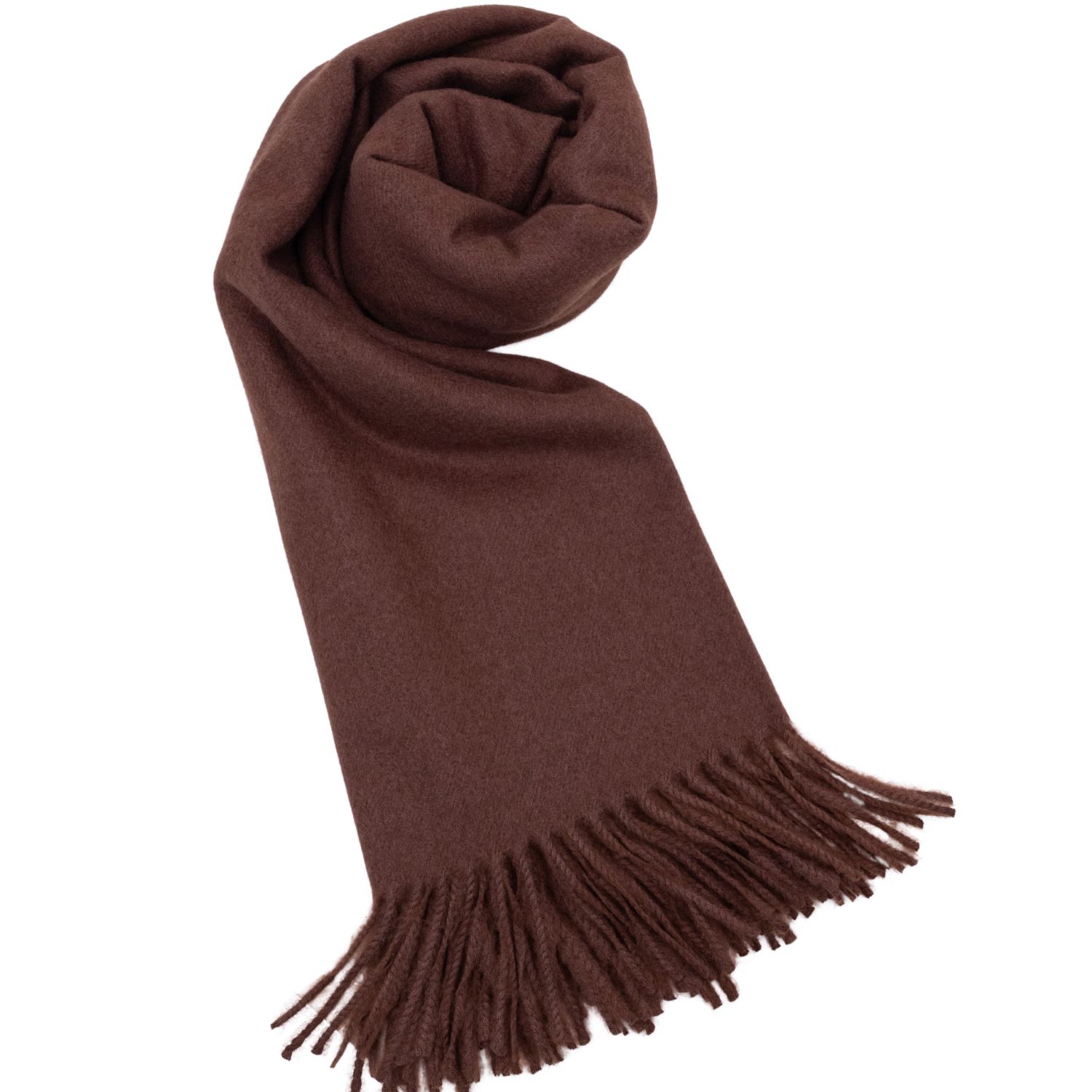 Women’s Unisex Cashmere Scarf In Brown One Size The Taylor Clothing