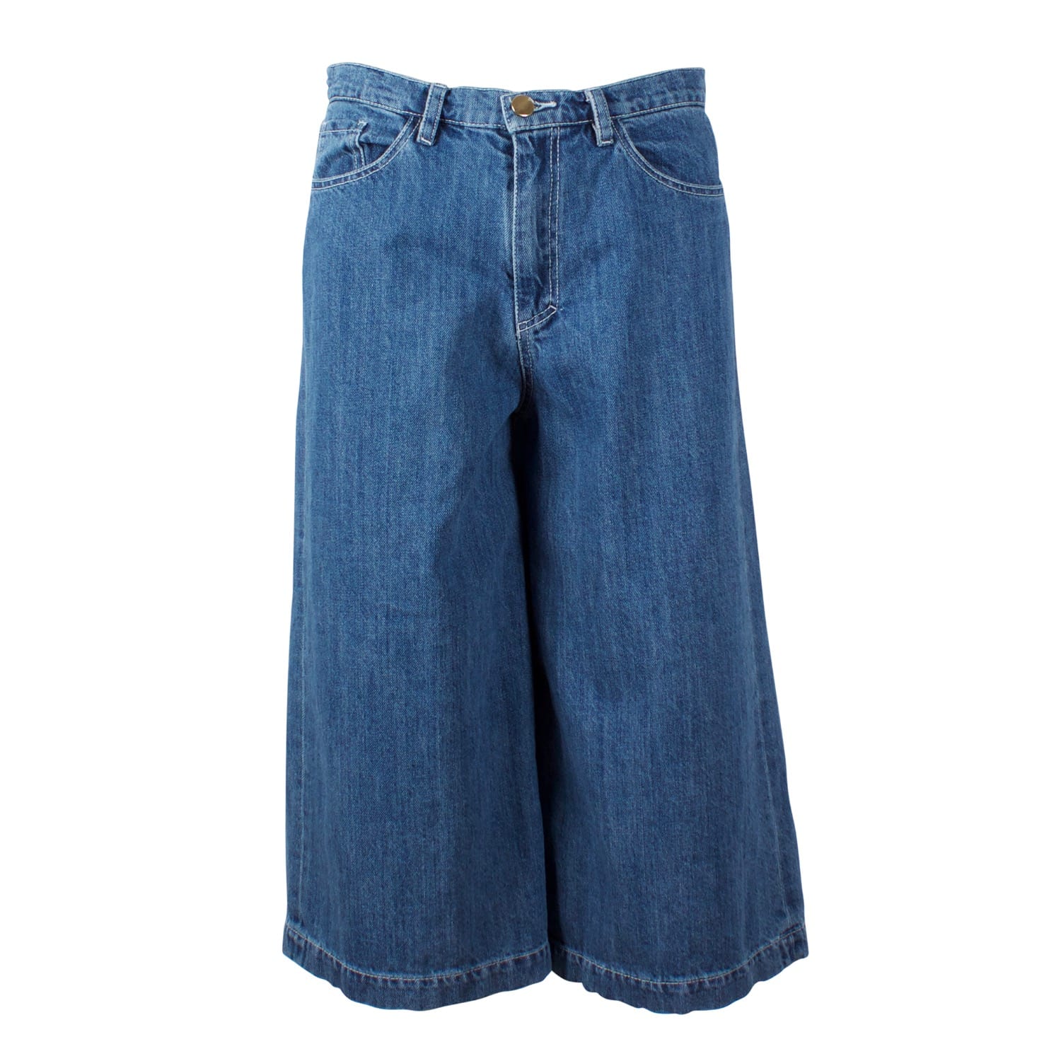 cropped culotte jeans